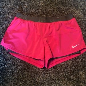 Pink nike shorts